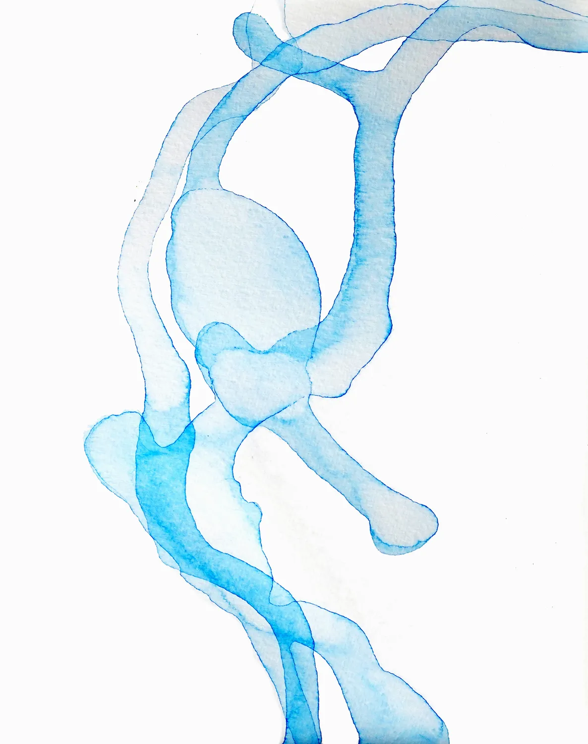 Bright, watercolour on paper, 2024, by Kaami