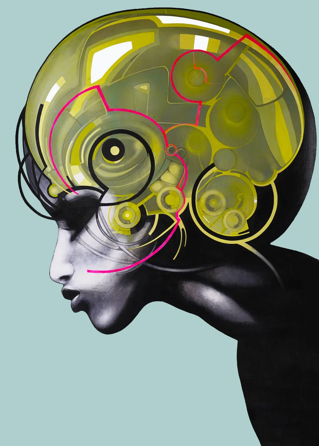 Humanity, acrylic on canvas, rolled, 2023, by Kaami