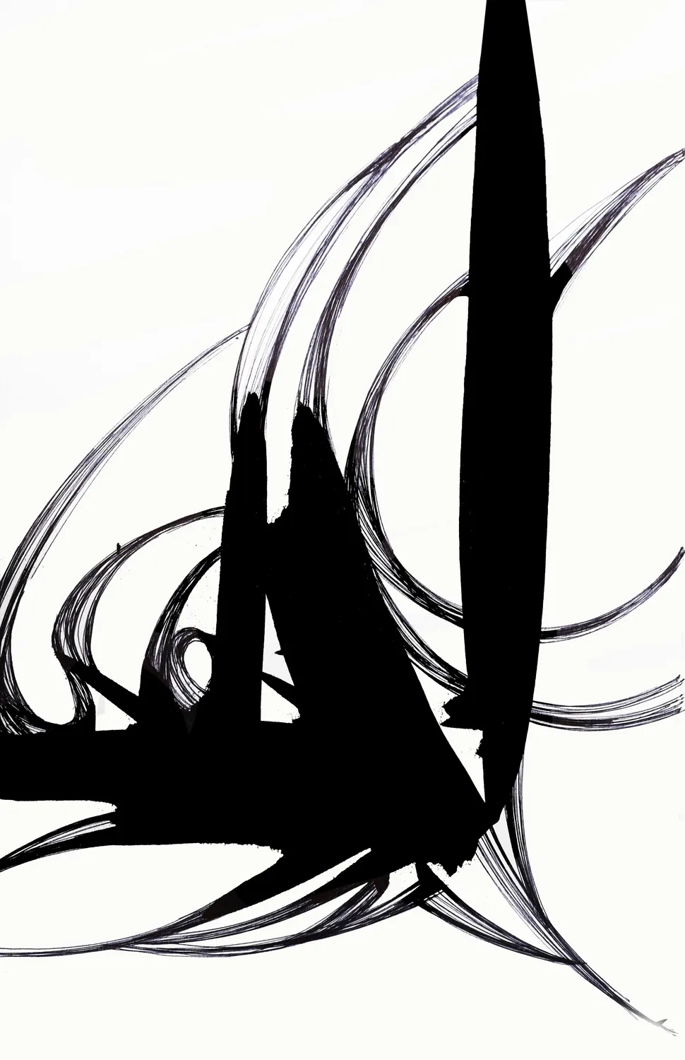 Root, acrylic and pen on paper, 2024, by Kaami