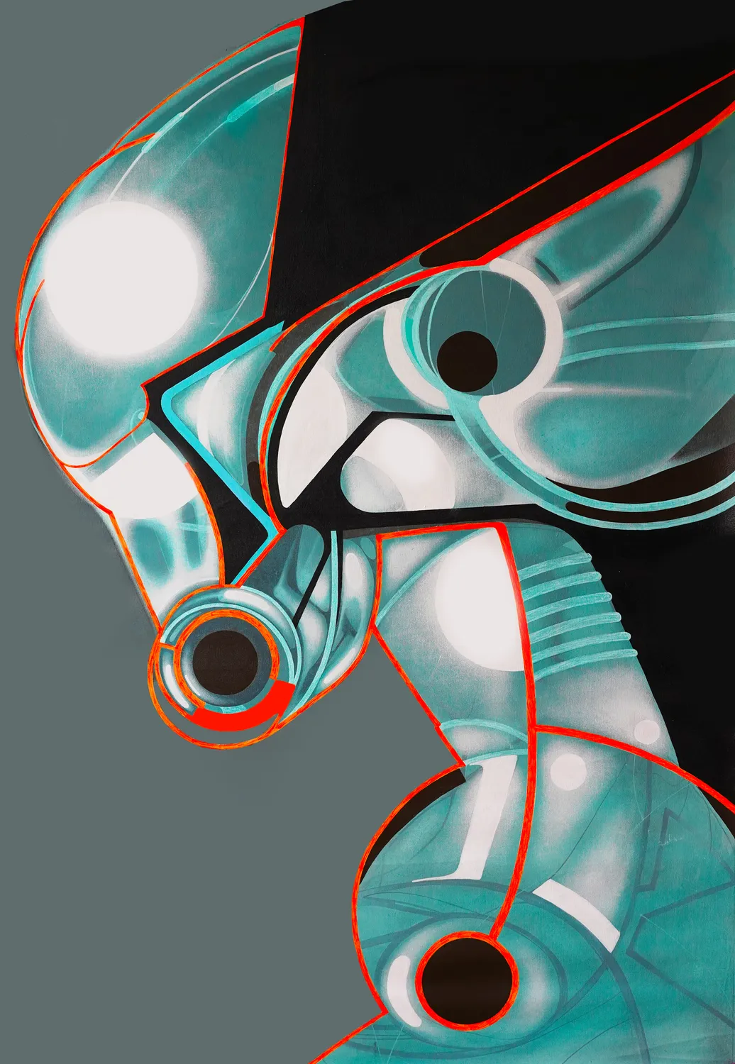 Spirituality, acrylic on canvas, rolled, 2023, by Kaami
